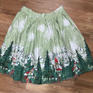 Super cute Winter Christmas Village skirt Size Large